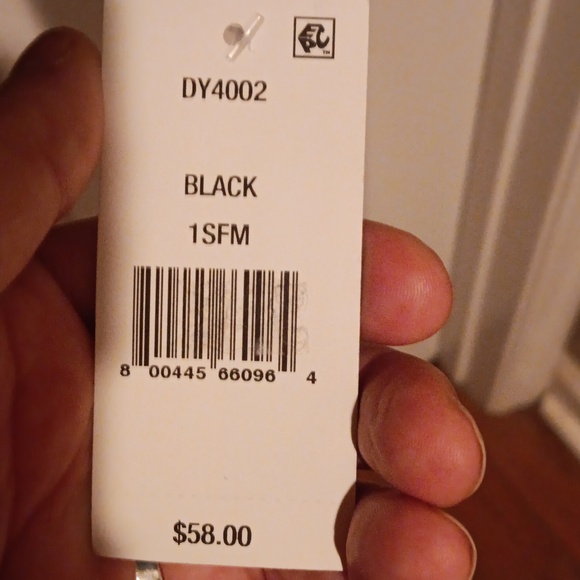 DKNY BLACK SPARKLY SCARF - Picture 5 of 5